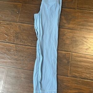 Lululemon Athletica Blue Ribbed Leggings